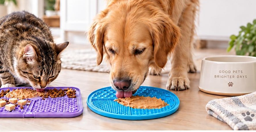 Feeding mats and bowls — silicone lick mat